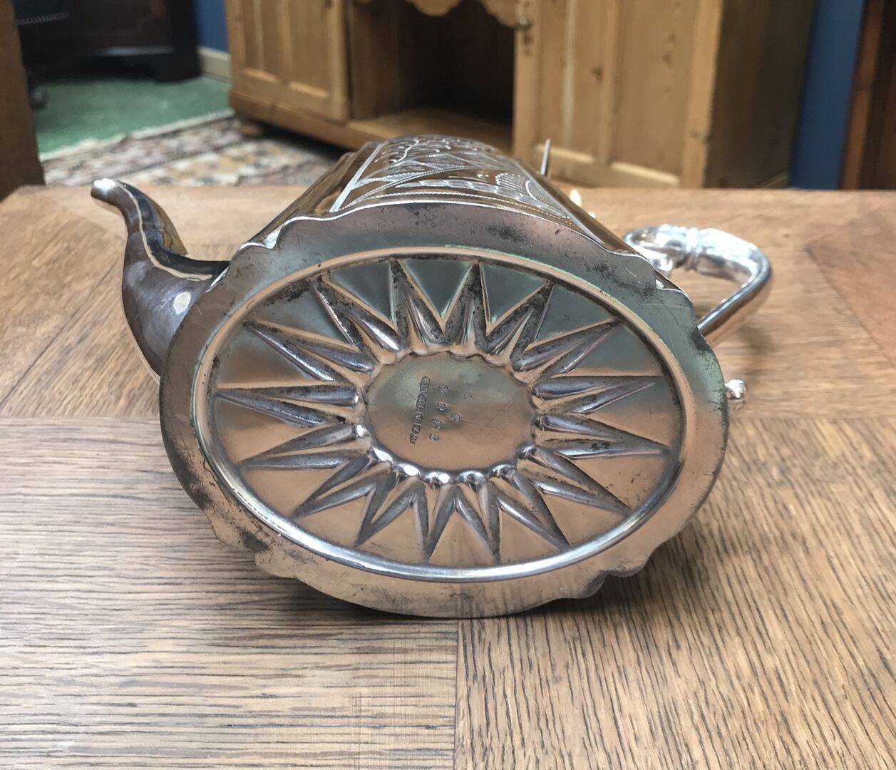 Silver-plated teapot