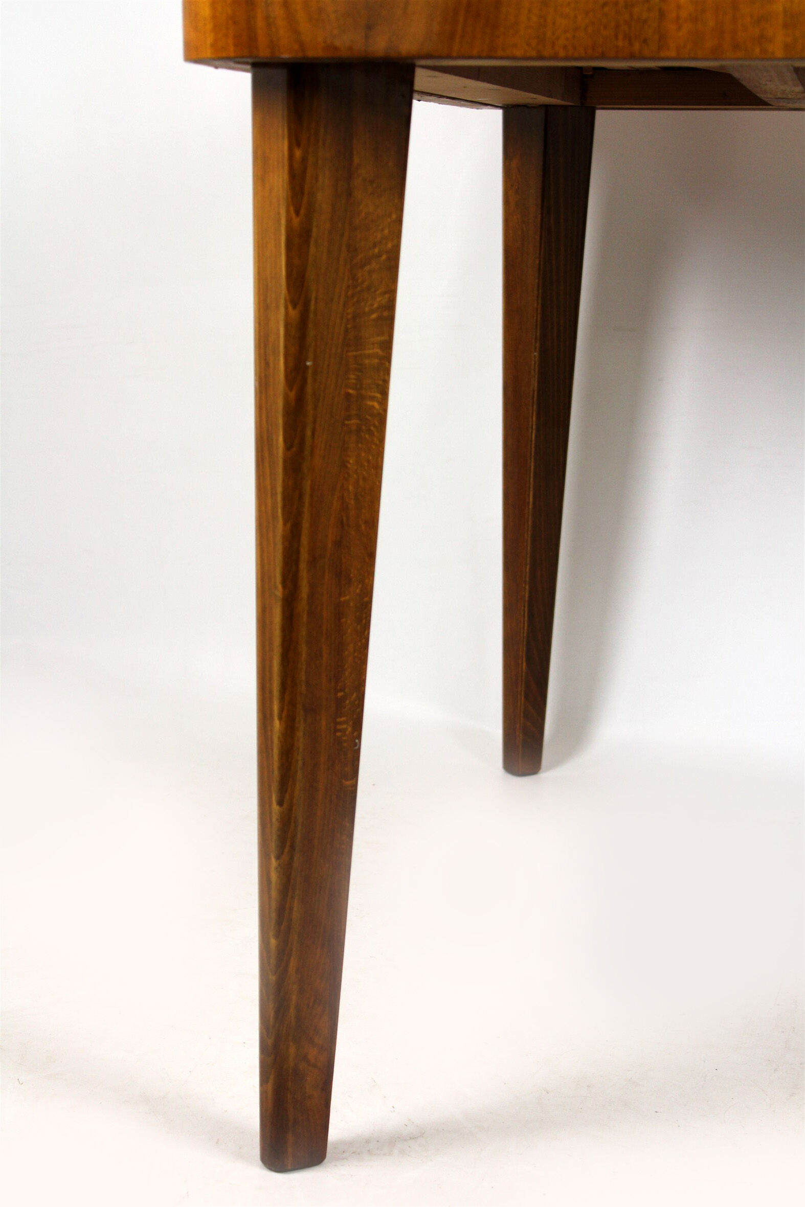 Walnut folding dining table by Jindrich Halabala for UP Zavody, 1940s