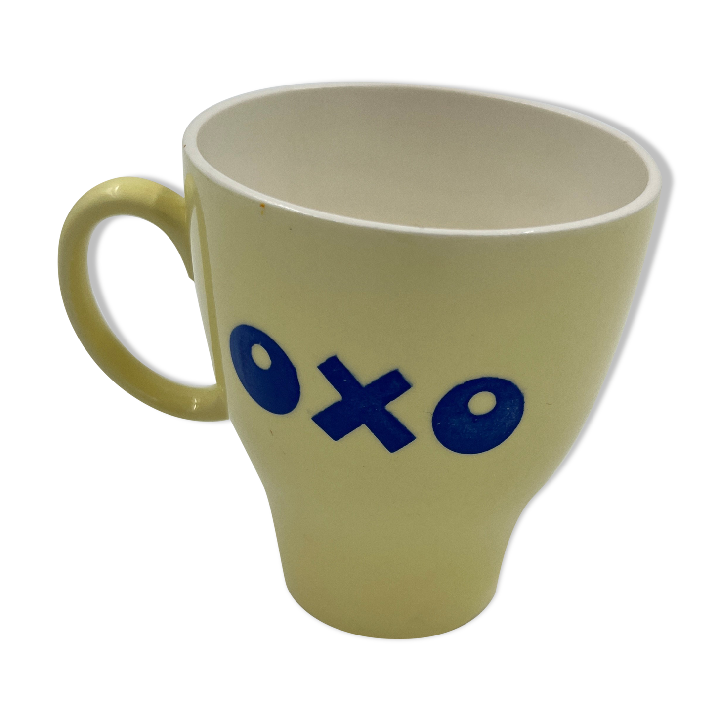 Pale yellow oxo mug