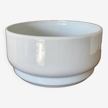 Contemporary white salad bowl