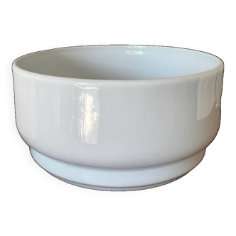 Contemporary white salad bowl