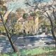 Watercolour landscape by Hourregue