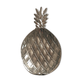 vintage pineapple silver metal trinket bowl