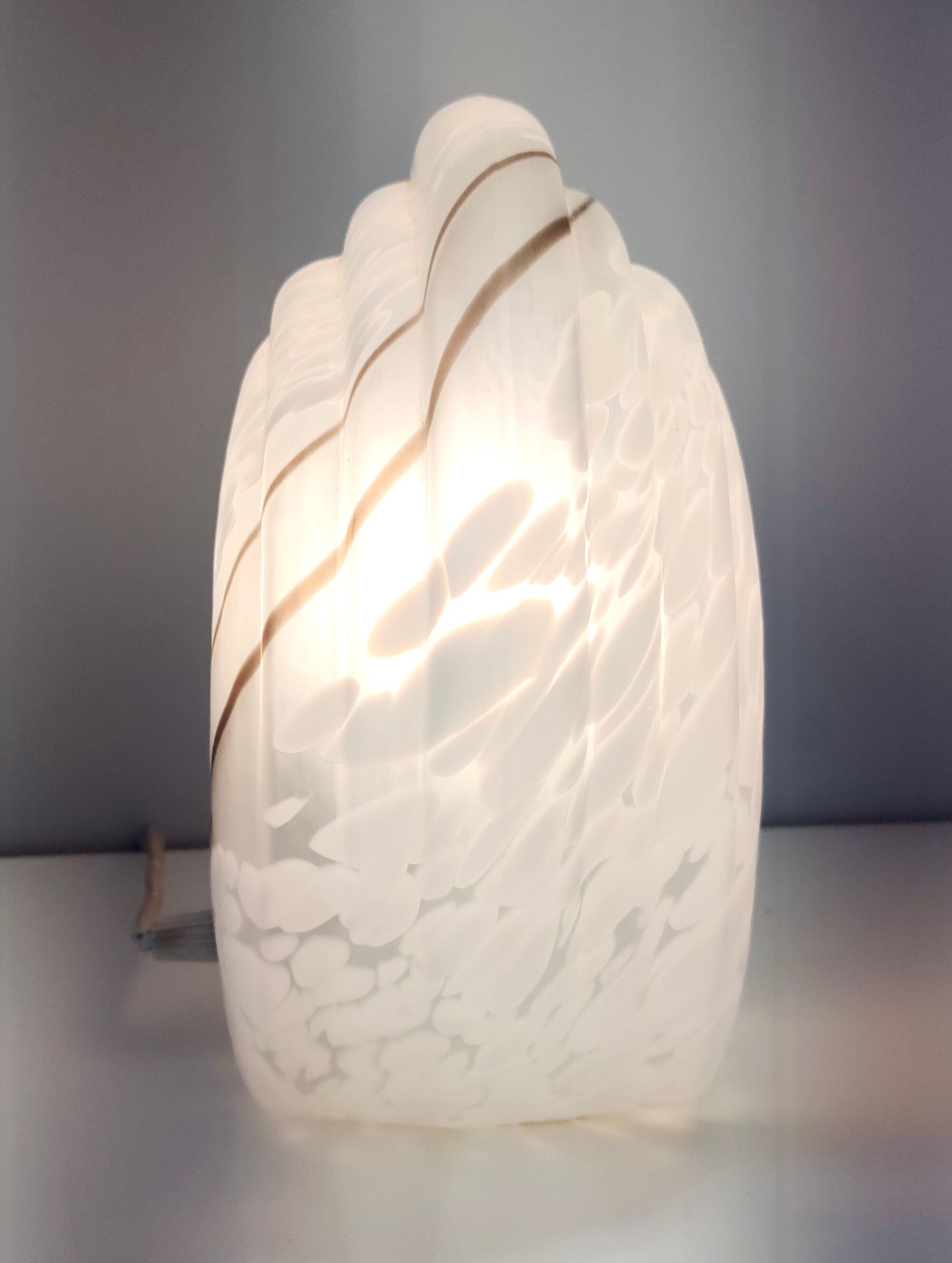 Postmodern murano glass table lamp