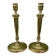 Pair of 19th-century Empire candlesticks | Candelabra | Beaded friezes