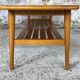 Scandinavian teak coffee table in the 70s