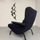 Archi Ligne Roset armchair, Pierre Paulin design, CM 195 HD, vintage blue