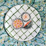 Ceramic plate sea urchins