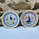 Anciennes assiettes bretonnes décoratives