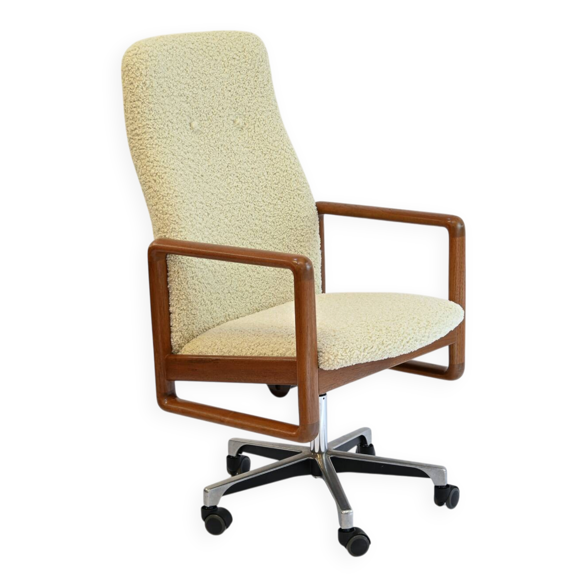 Teak office chair
