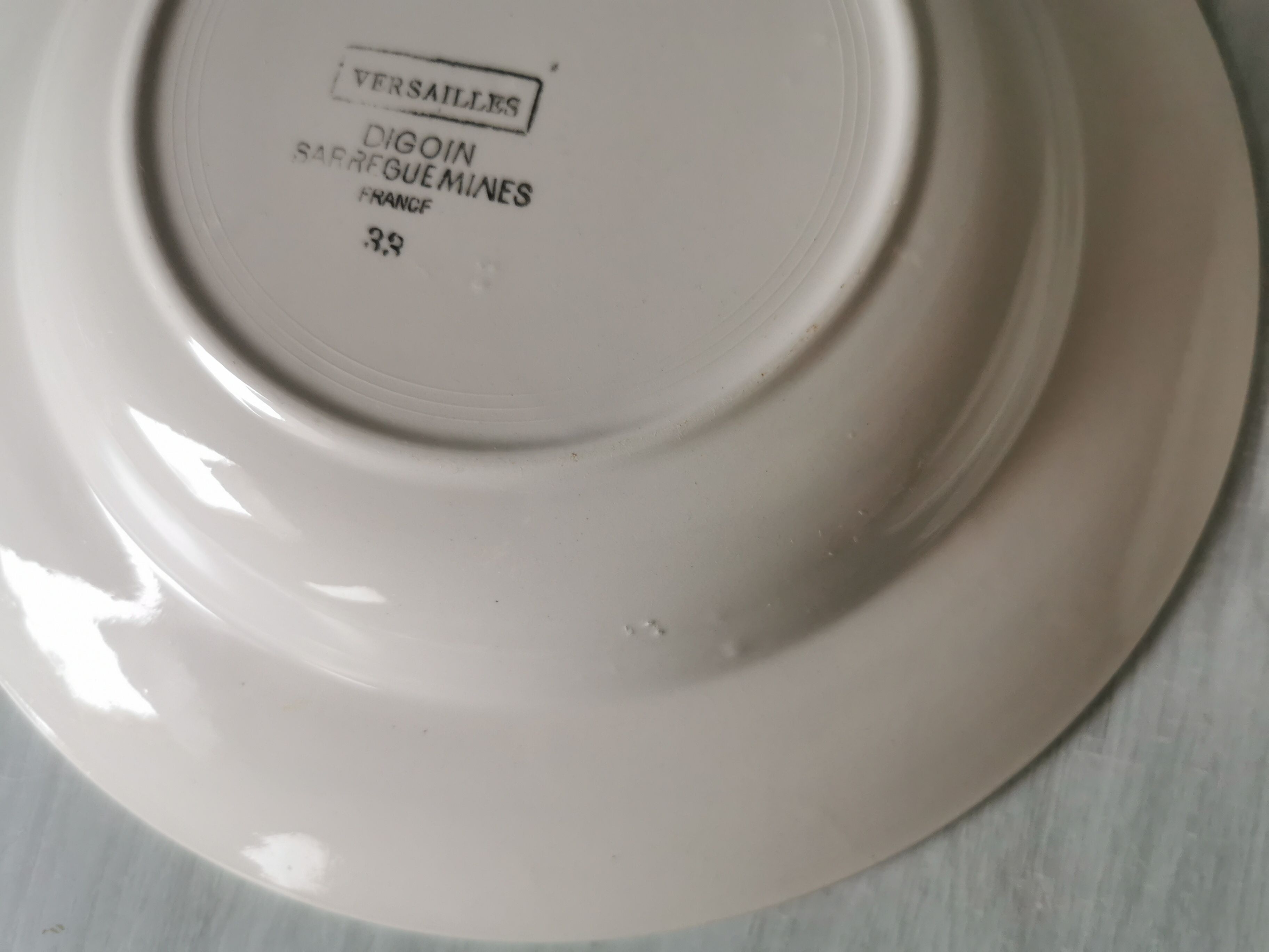 Assiettes creuses Versailles