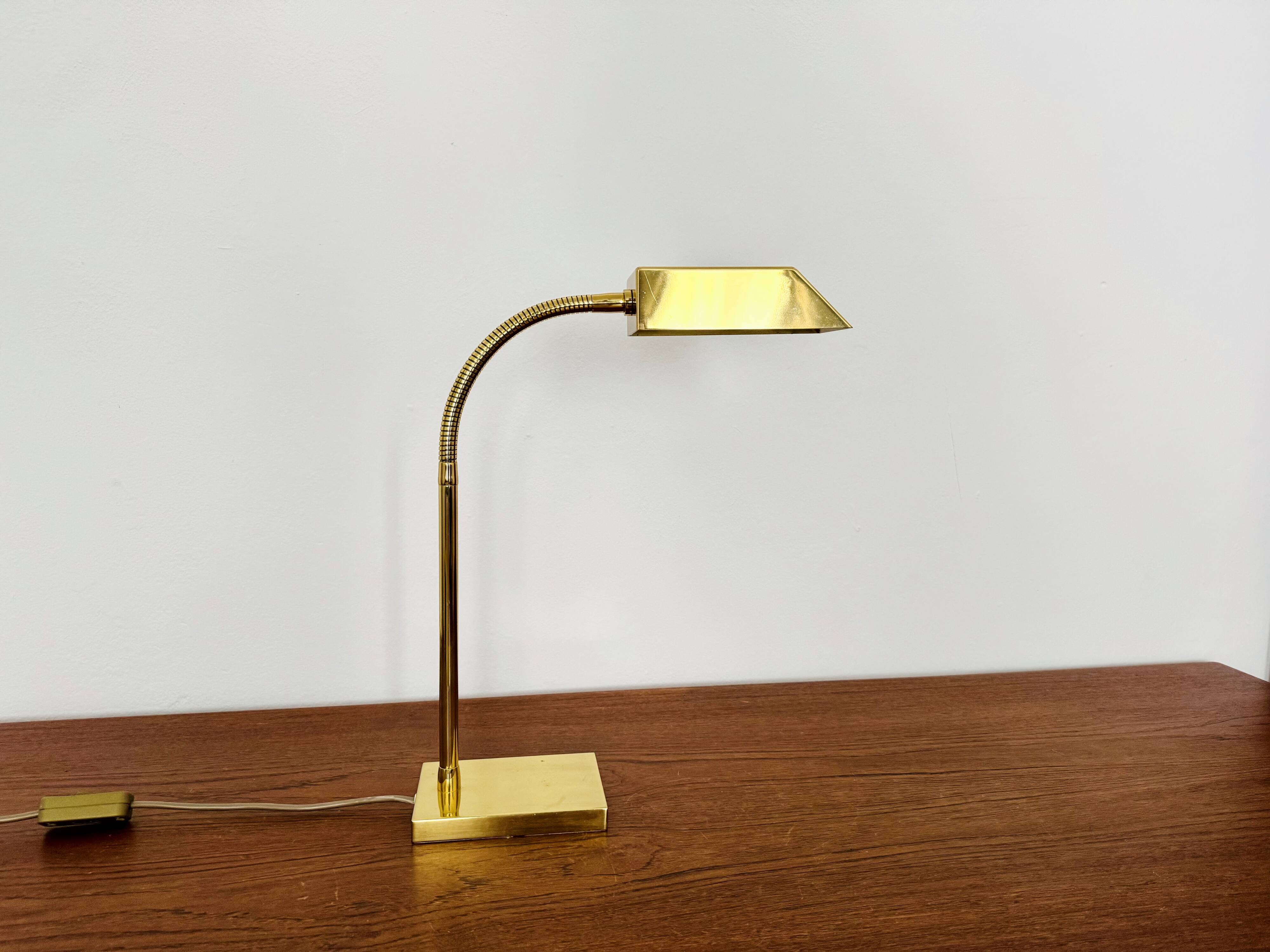 Brass Table Lamp by Vereinigte Werkstätten Collection