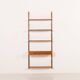 Scandinavian mid century teak wall unit with a console, 1960s