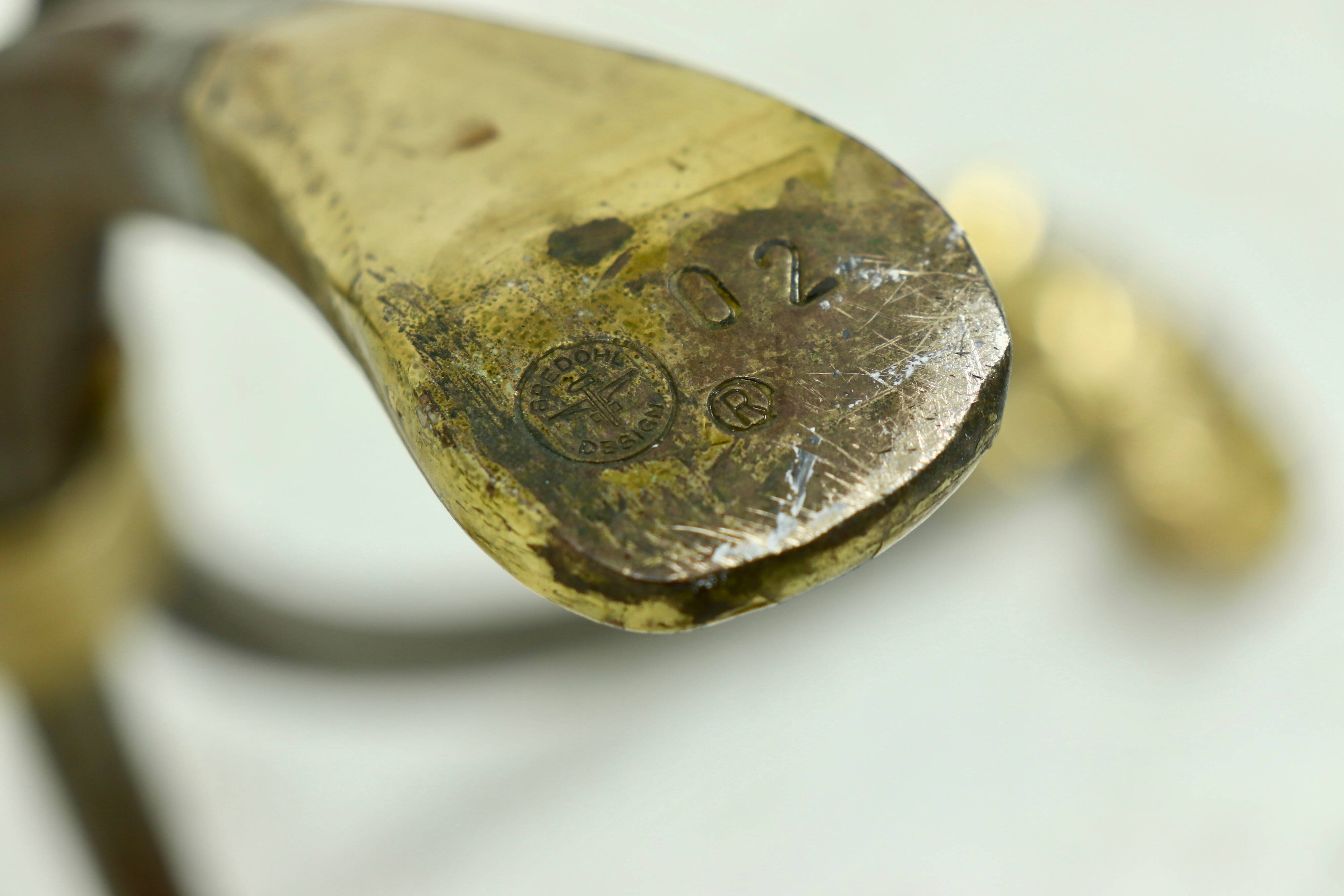 Coffee Table by Manfred Bredohl in Brass and Forged Iron 1970s