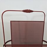 magazine rack by Mathieu Matégot in red 1950