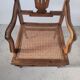 Fauteuil canné en bois naturel