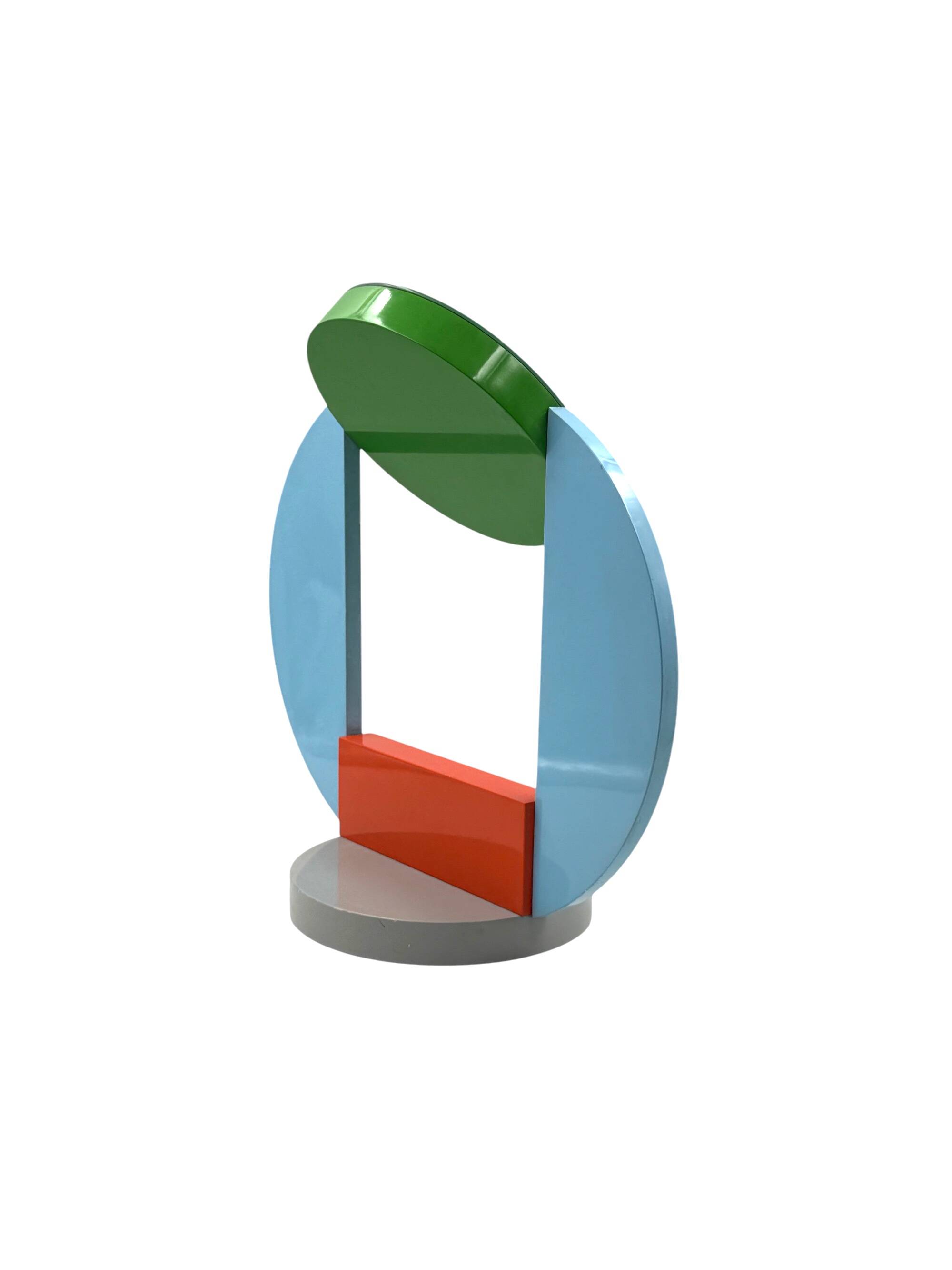 Michele De Lucchi, postmodern table mirror / dressing table, Memphis, Italy, 1980s