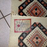 Pair of hand of Tunisia in wool-made carpets 86x138cm