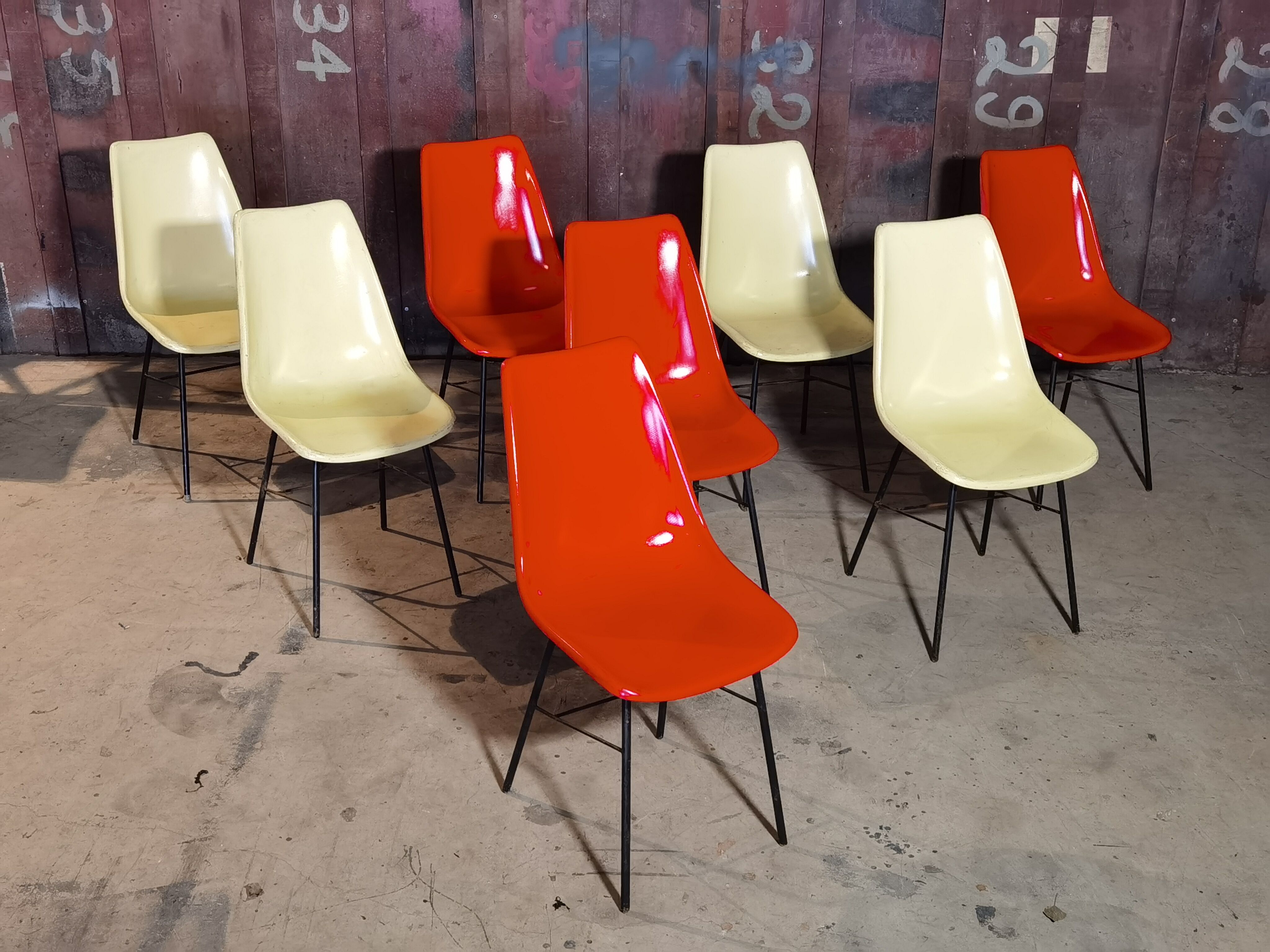 Lot de 8 chaises par Miroslav Navràtil pour Vertex