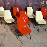 Set of 8 chairs by Miroslav Navràtil for Vertex