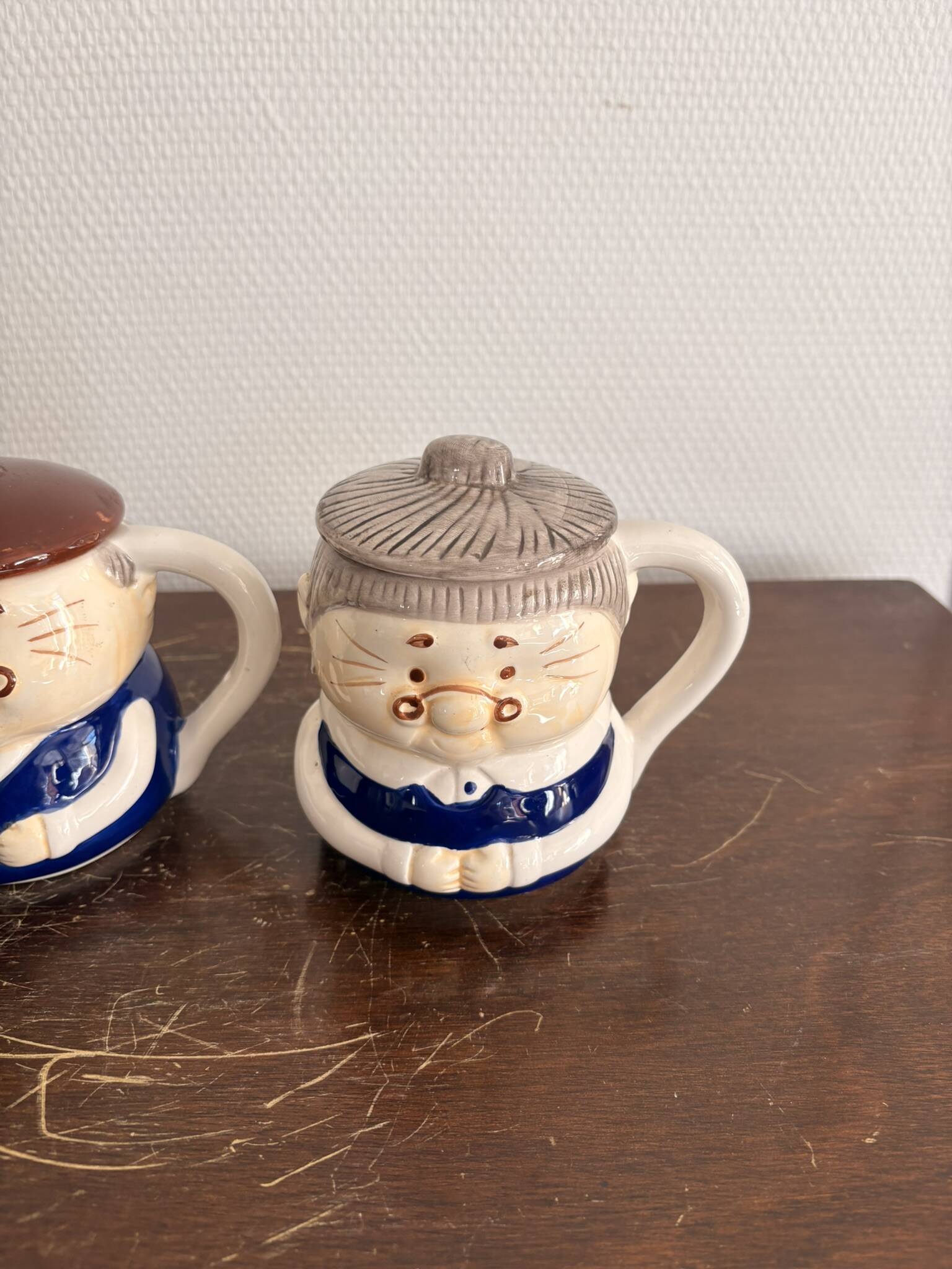 Lot of 2 Grandfather Grandmother Character Mugs Humorous Dragimex