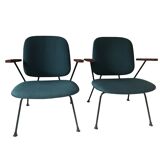 Pair of Armchairs by Gijs van der Sluis for van Der Sluis Steel Furniture