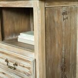 Old solid wood sideboard, restyled and chalk-washed