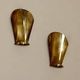 Pair of Swedish mid-century wall sconces in brass