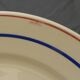 Set of 6 Luneville earthenware dessert plates. Bagatelle model.
