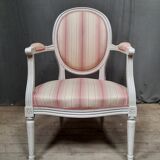 Louis XVI style medallion armchair