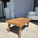 Coffee table in blond teak quadripod