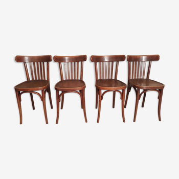 Suite de 4 chaises bistrot 5 barreaux