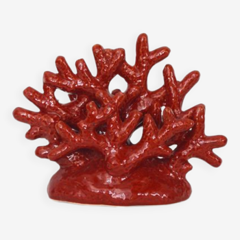 Red ceramic coral