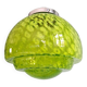 Grande suspension en vert moucheté vert et blanc, mid-century