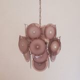 Murano Chandelier - Polychrome Glass - Vistosis 60s. Delicate and very fine