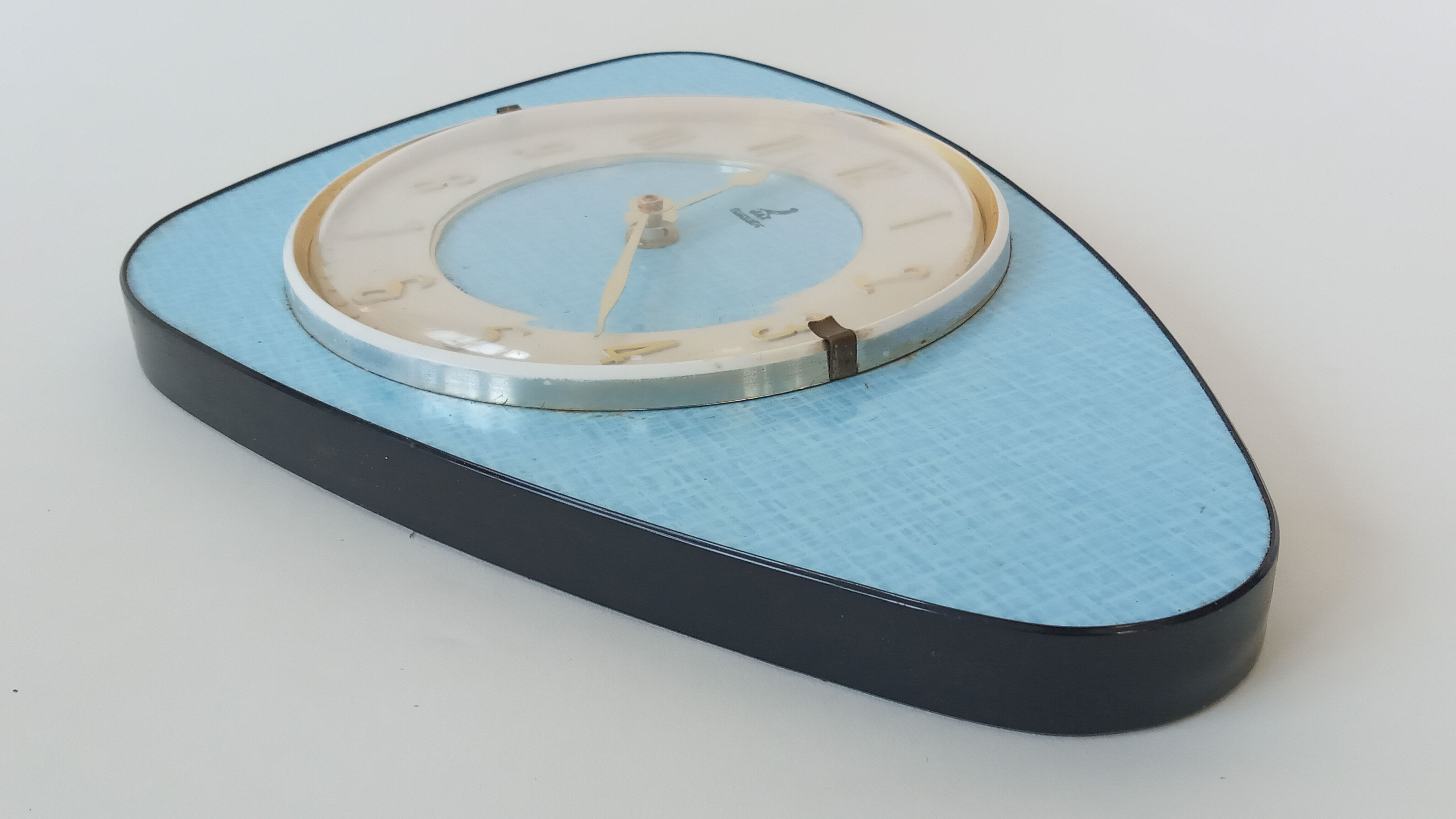 Clock clock in formica 50s/60s