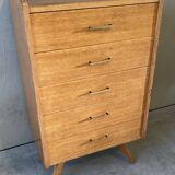 Vintage oak chiffonier from the 1950s