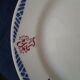 2 flat plates faïence du rhône aurut brothers model toulouse diam 23 cm