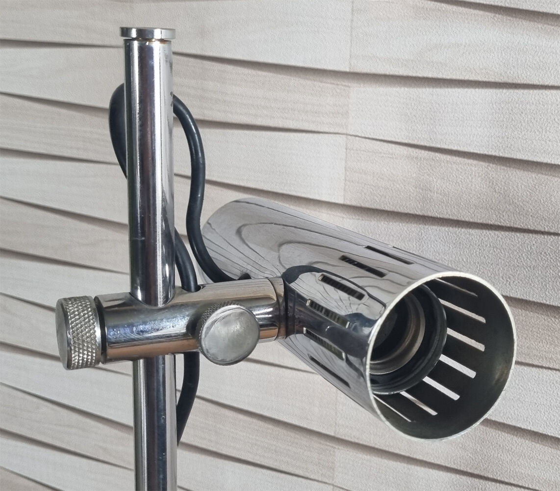 Lampe de bureau, design, chromée, ajustable, vintage, années 70.