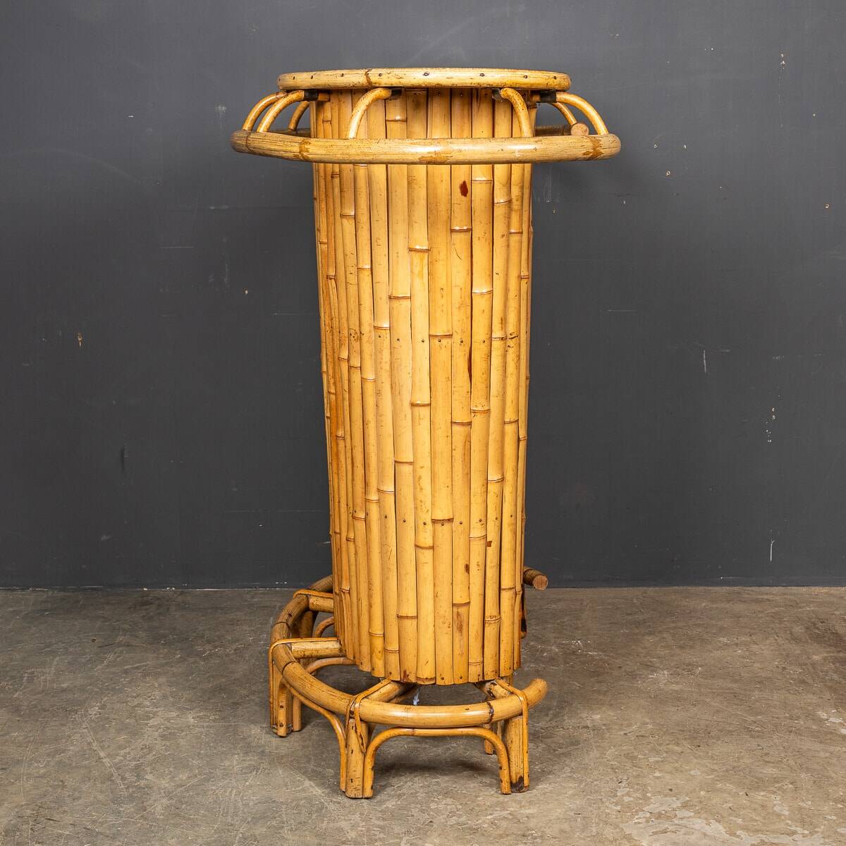 20thc italian standing bamboo tiki bar c.1960