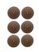 Set of 6 handwoven rattan coasters - natural ethnic style