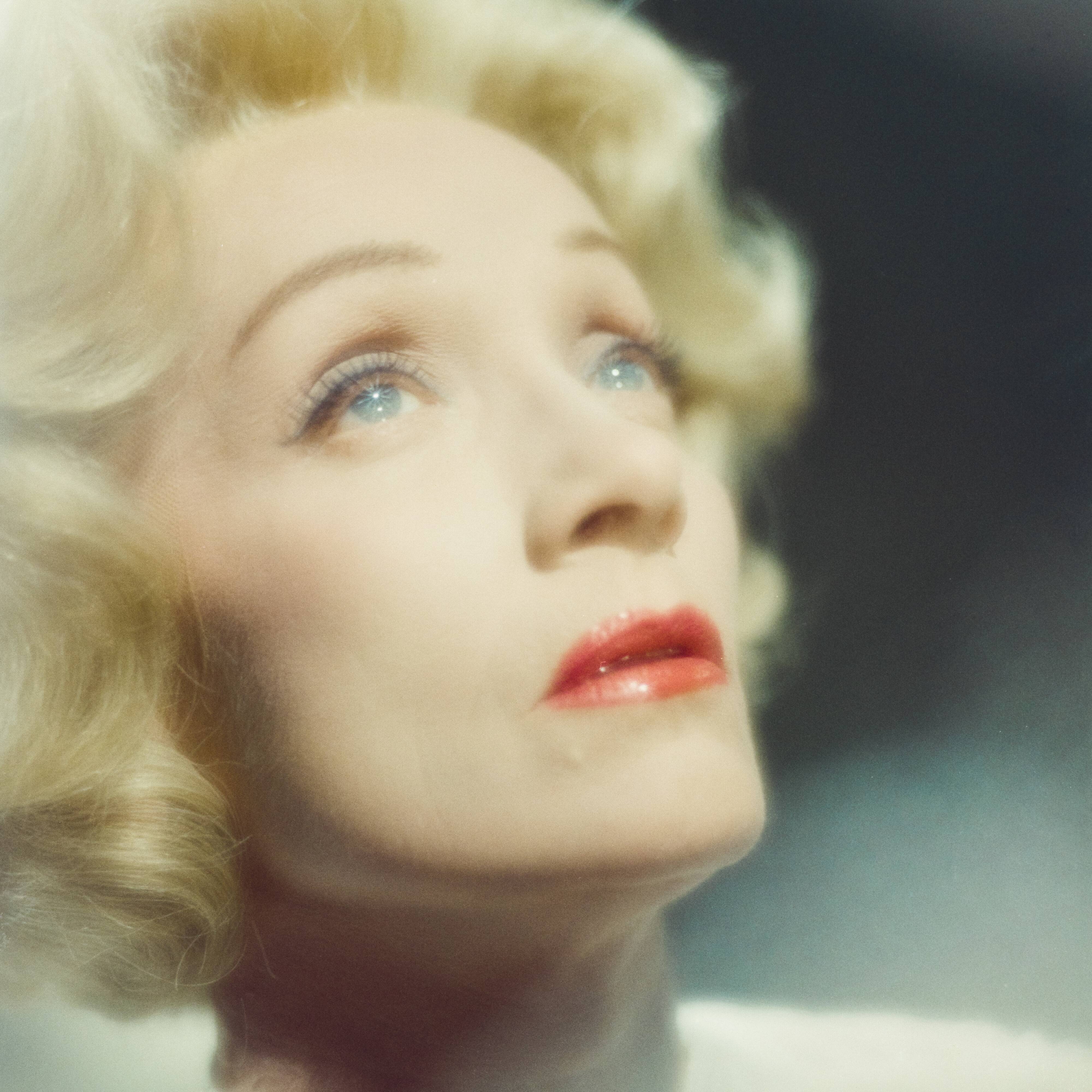 Photo print on silver color paper Marlène Dietrich format40X40cm