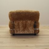 Velour armchair, Italian design, 1970s, production: Italy