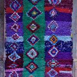 Moroccan Berber carpet boucherouite 230x110cm