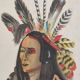 La Roche Laffitte (Born in 1943) - Watercolour drawing on silk - Birohka