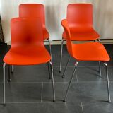 Set of four Vitra HAL chairs