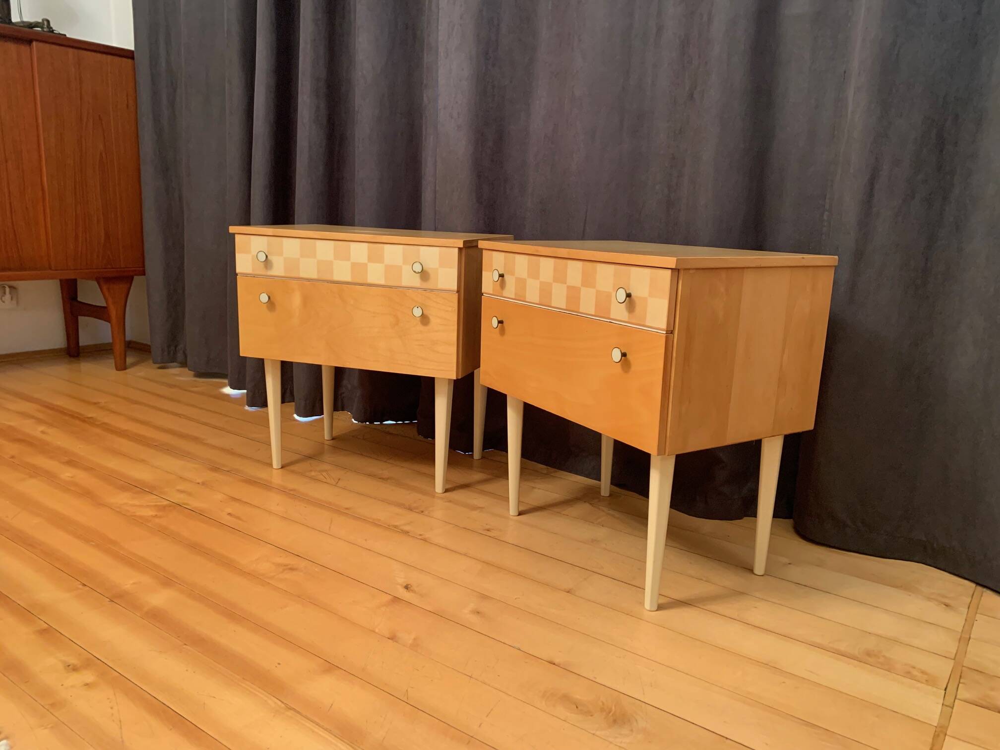 Pair of bedside tables, 1960s