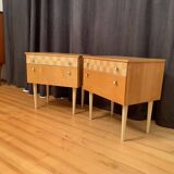 Pair of bedside tables, 1960s