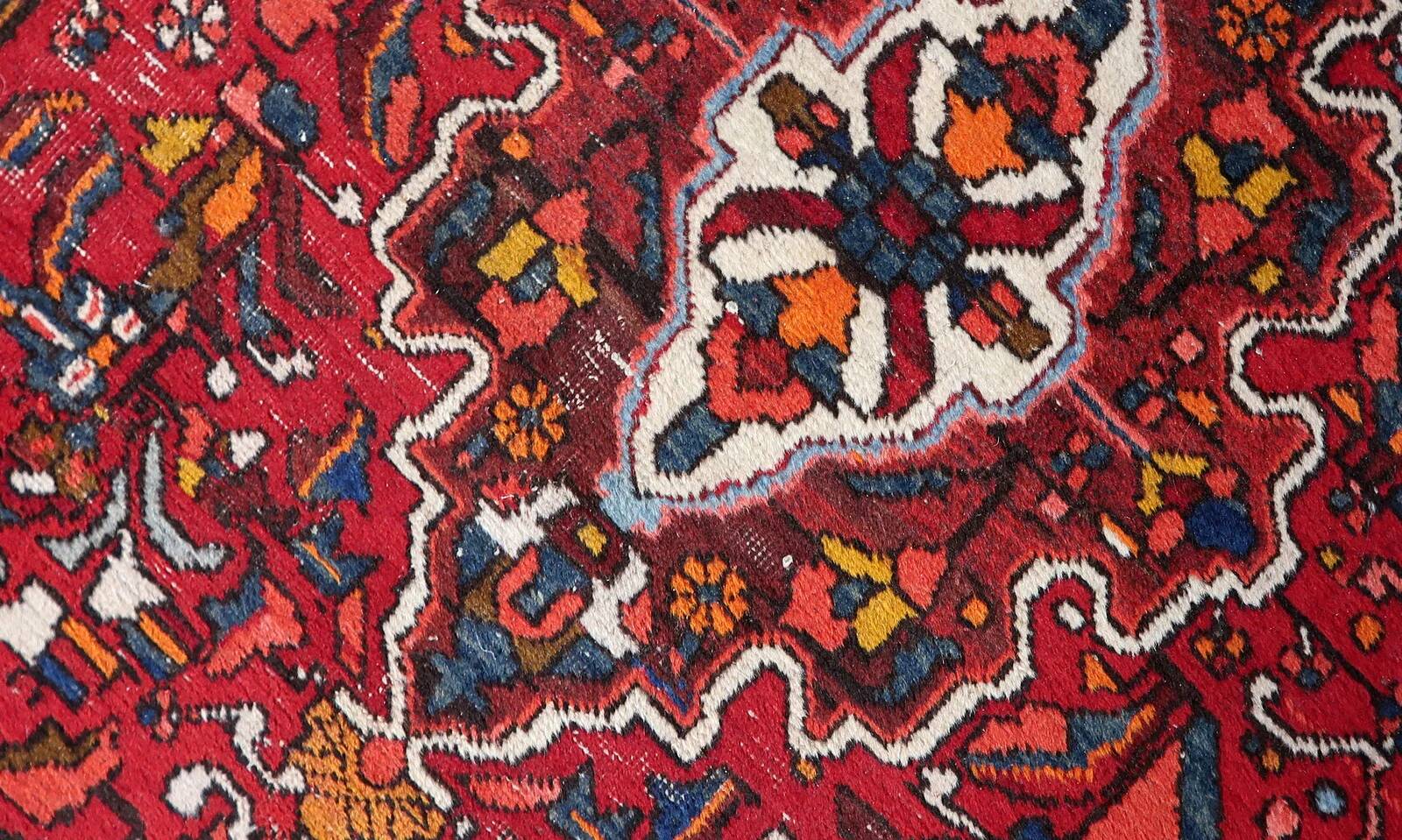 Handmade antique Persian Karajeh runner 97cm x 370cm 1920s - 1C1166