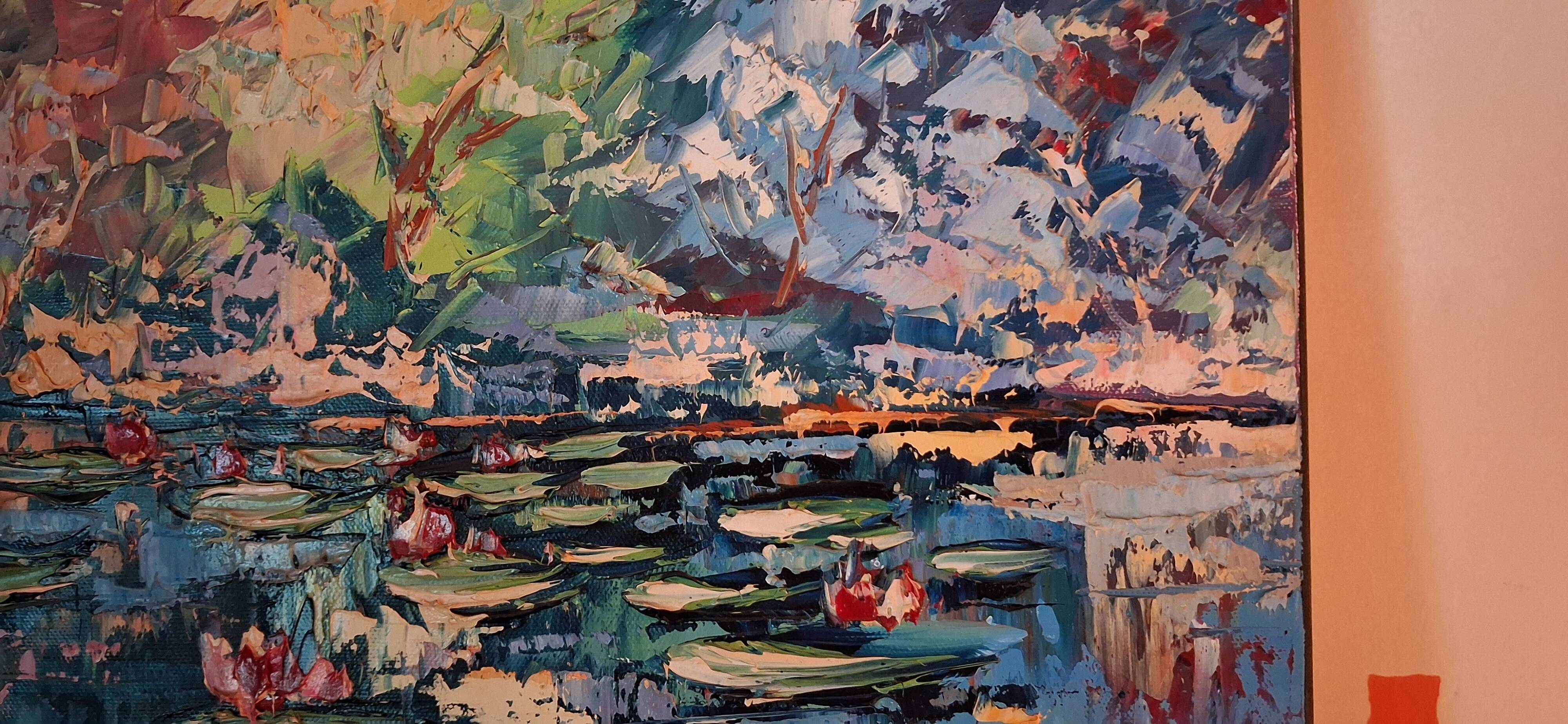 Landscape Table Nymphéas - Olivier Pfleger (40x40cm)